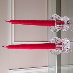 Crystal clear Votive/Taper Candle Holders Set of 2